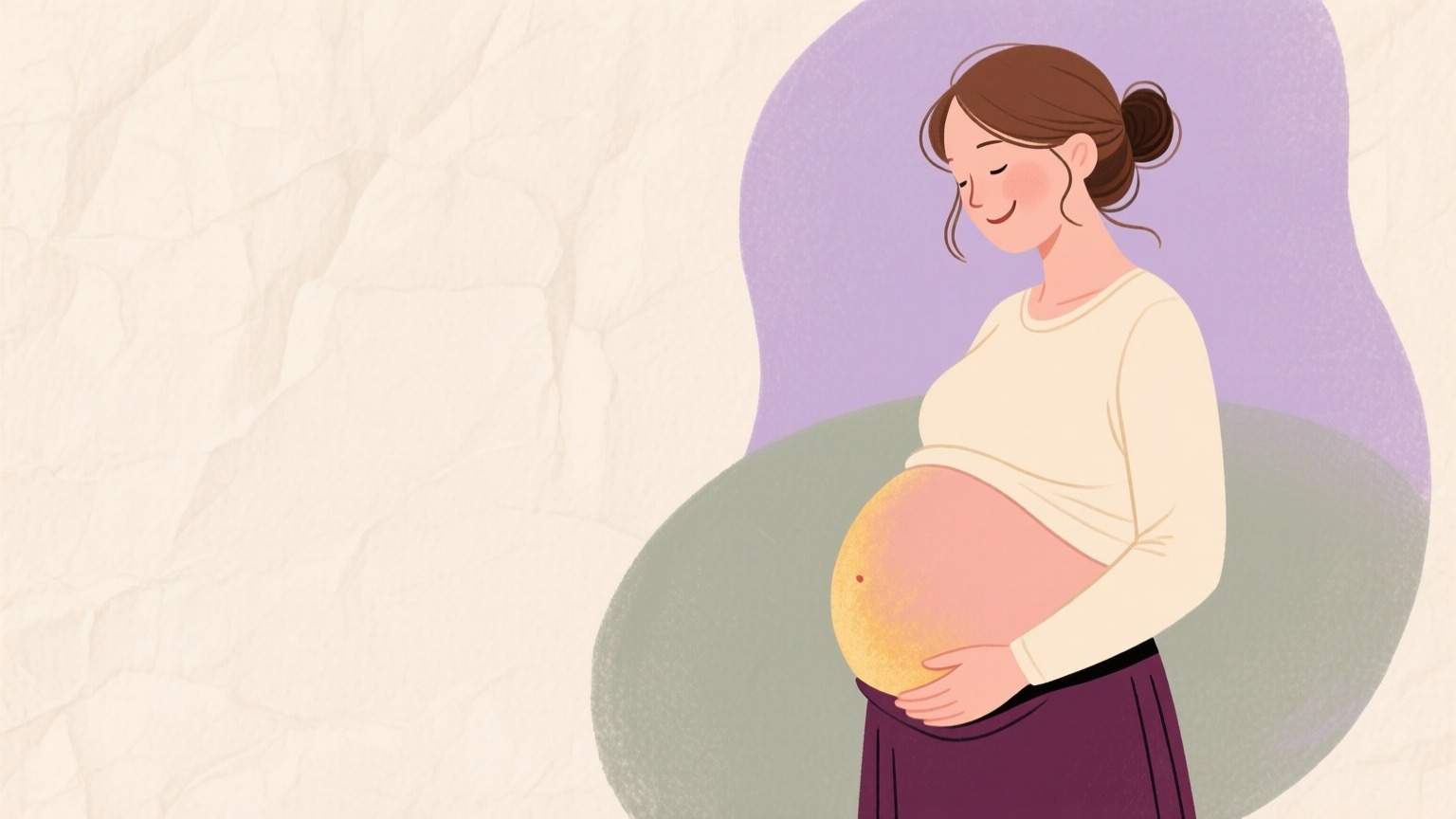 Illustration du quatrième mois de grossesse