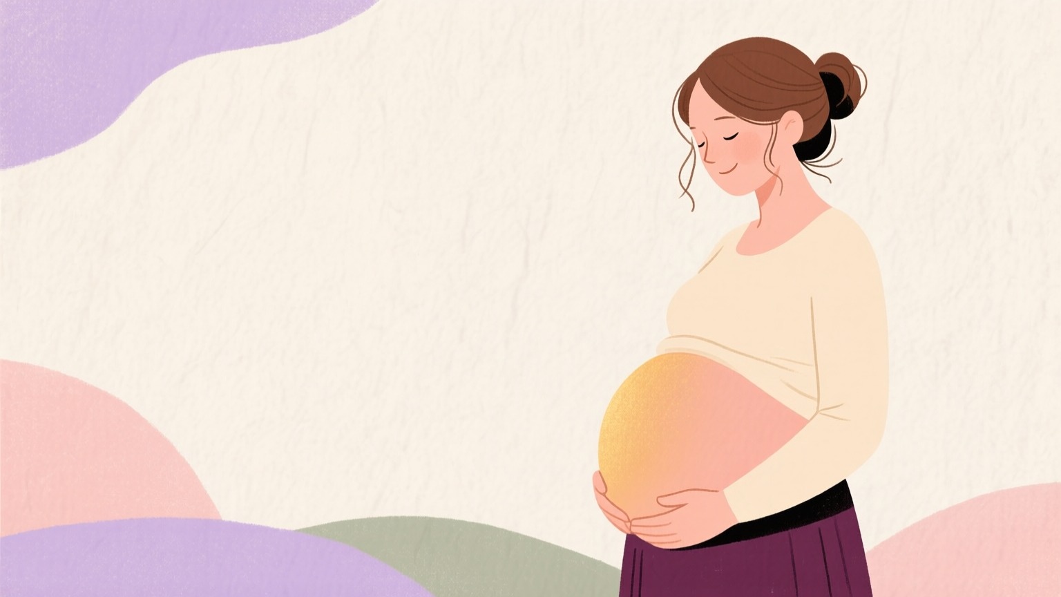 Illustration du cinquième mois de grossesse