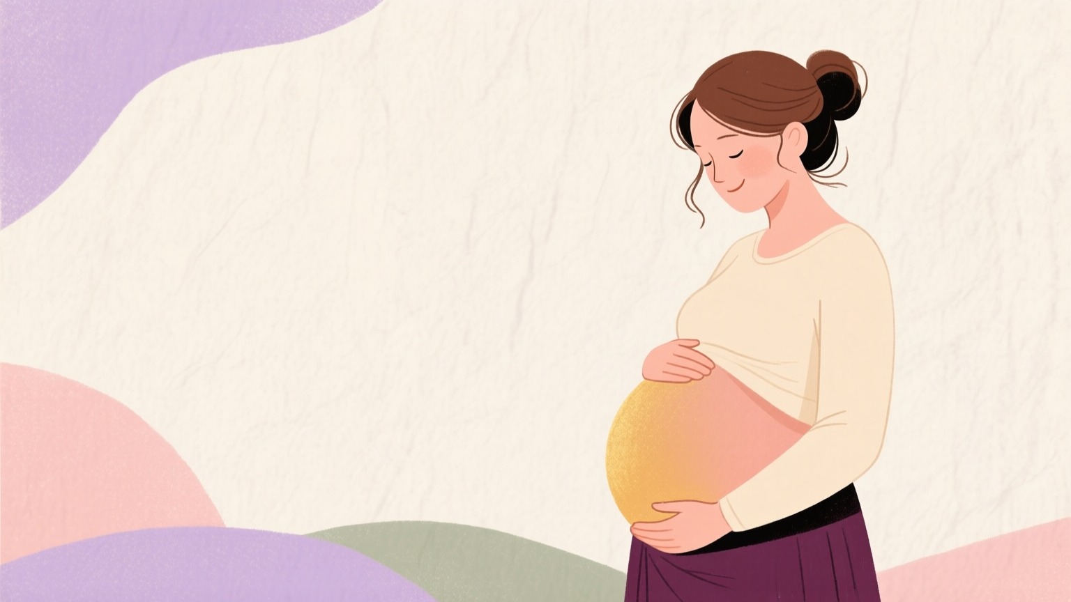 Illustration du sixième mois de grossesse