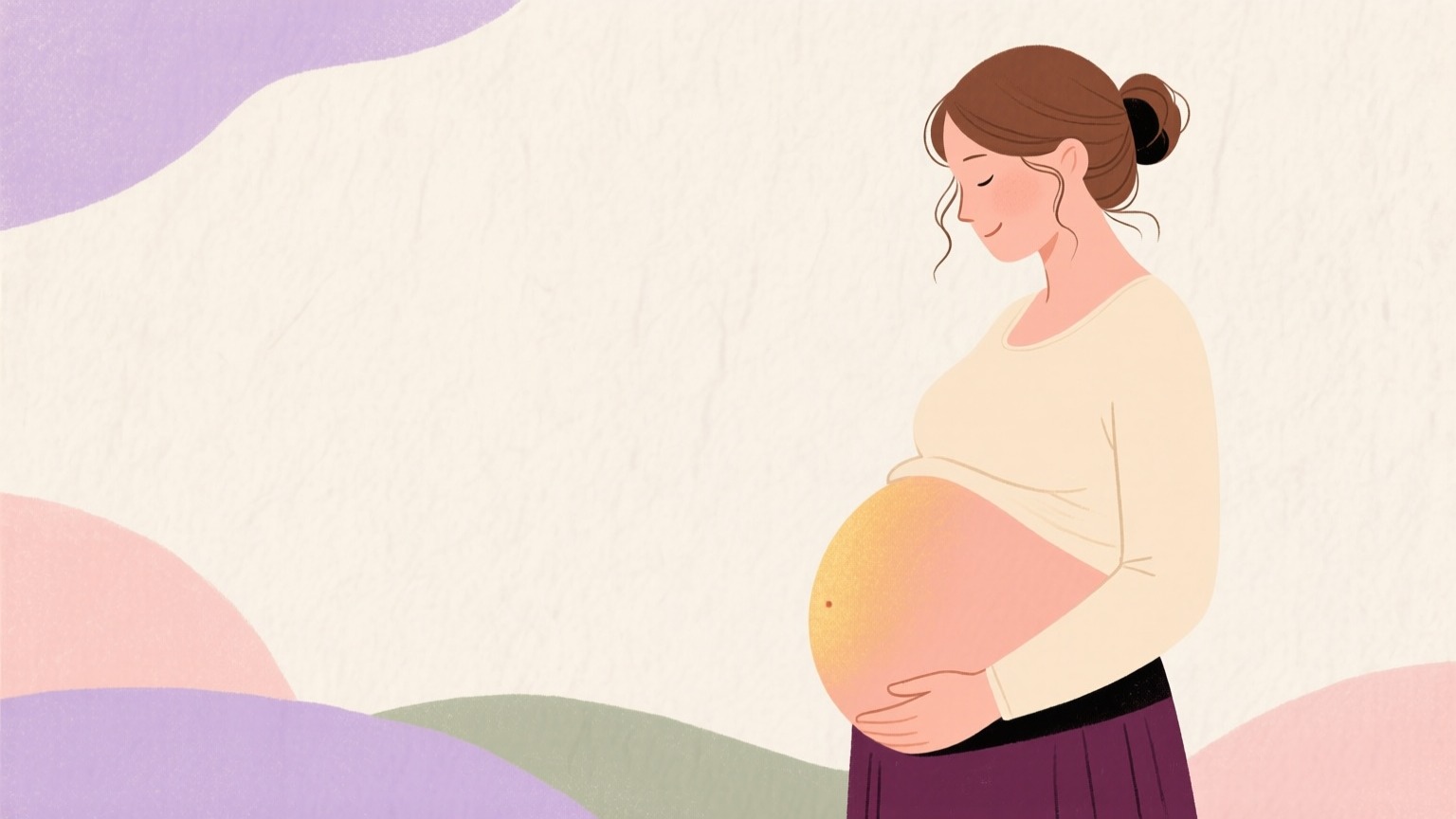 Illustration du septième mois de grossesse