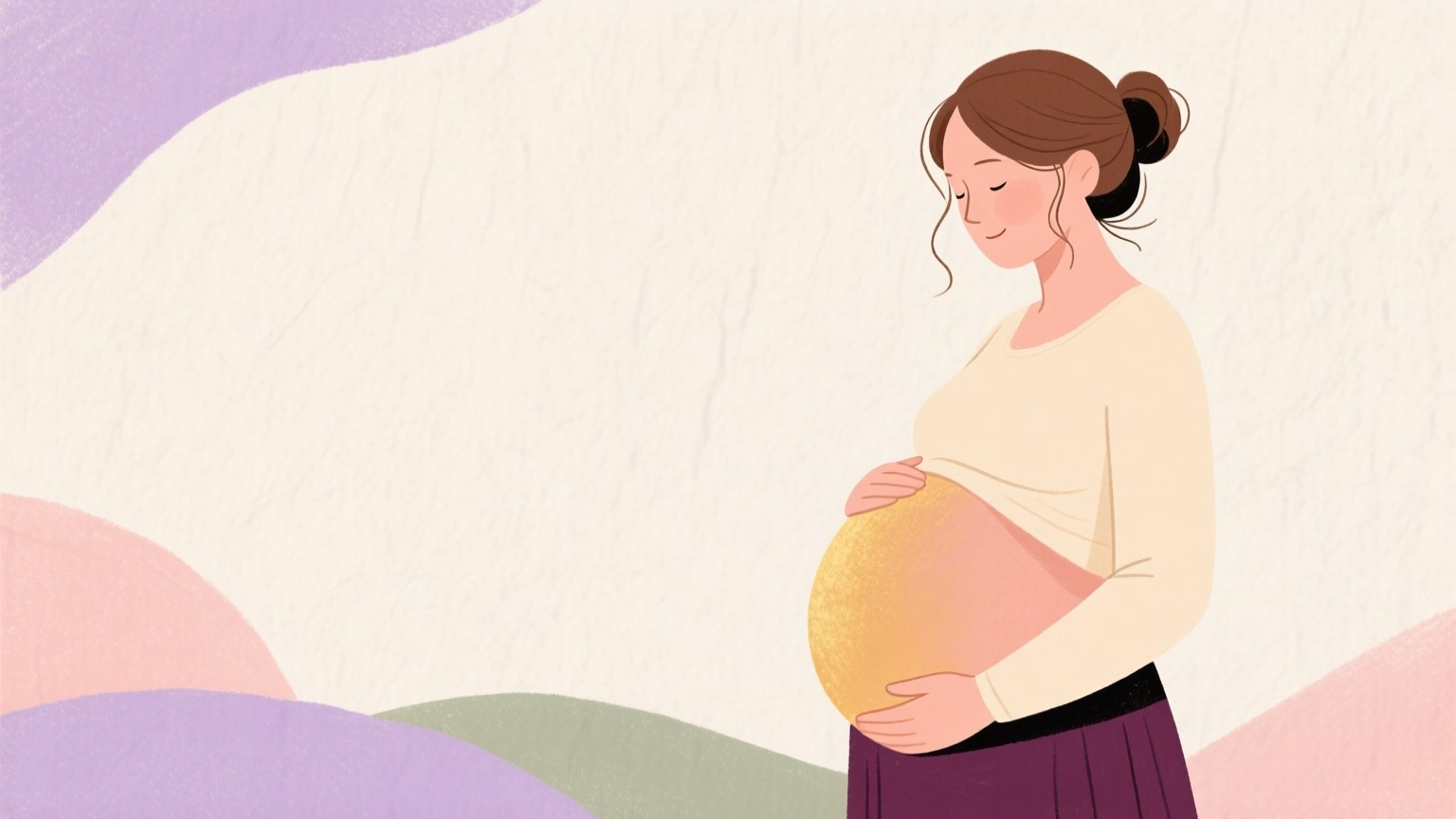 Illustration du huitième mois de grossesse