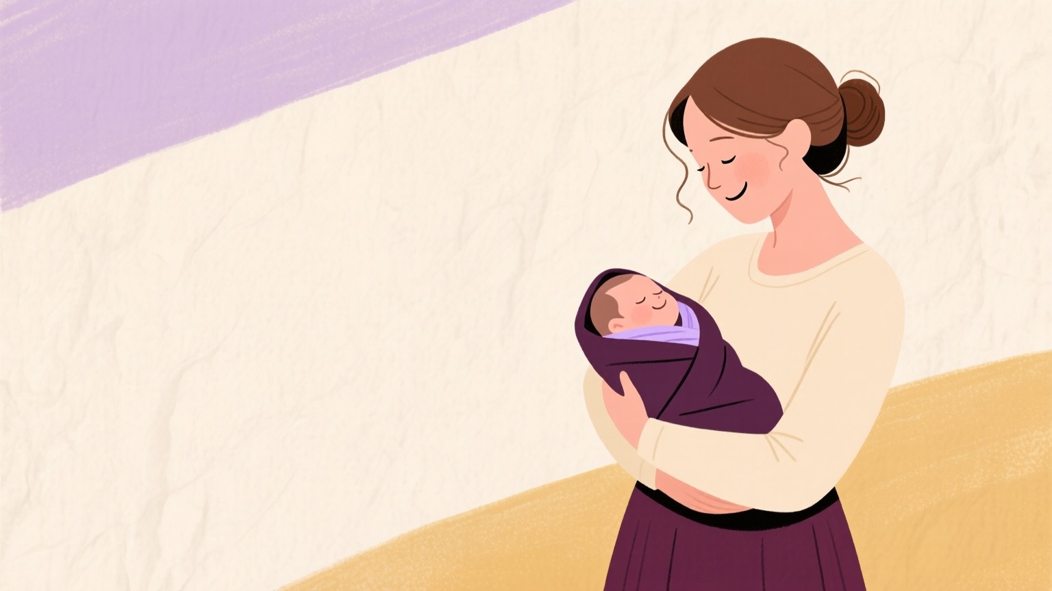 Illustration du neuvième mois de grossesse
